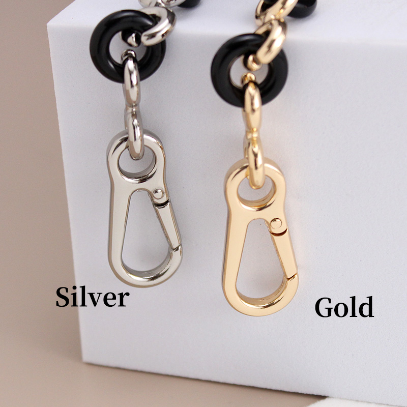 TINBERON 68CM Transformation Underarm Bag Shoulder Metal Resin Donut Chain Strap Handbag Accessories
