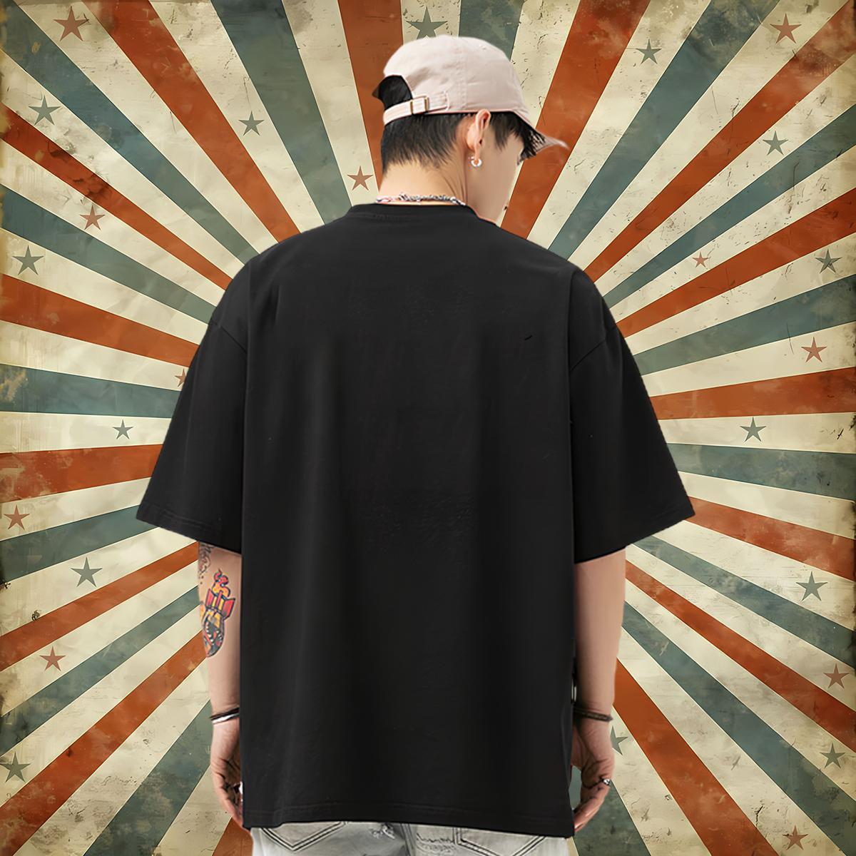 Designer Fashion Men T Shirts 100% Cotton 230g elephant Casual Tops Tees Short Sleeve O-Neck Popular Men Tshirts Plus Size Cartoon