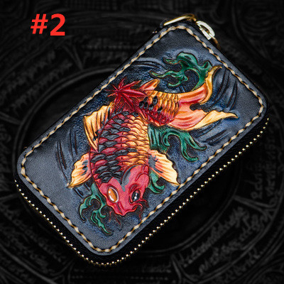 Vertical Section Mini Purse Women Men Zipper Brave Troops Wallet Ladies Genuine Leather Keys Bag Purses Carteira Wallets