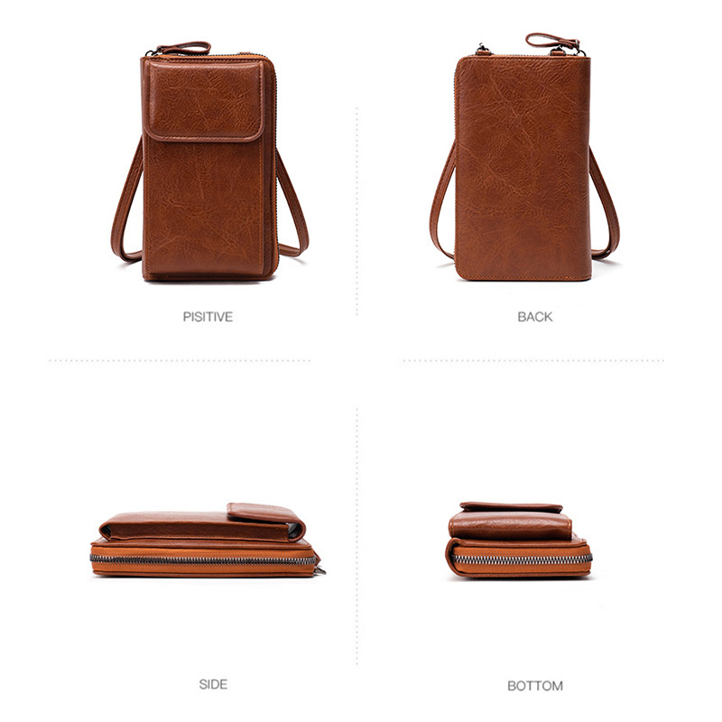 Fashion Ladies Small Crossbody Messenger Bags for Women Shoulder Bag Phone Wallet Mini PU Leather Card Holder Female Purse
