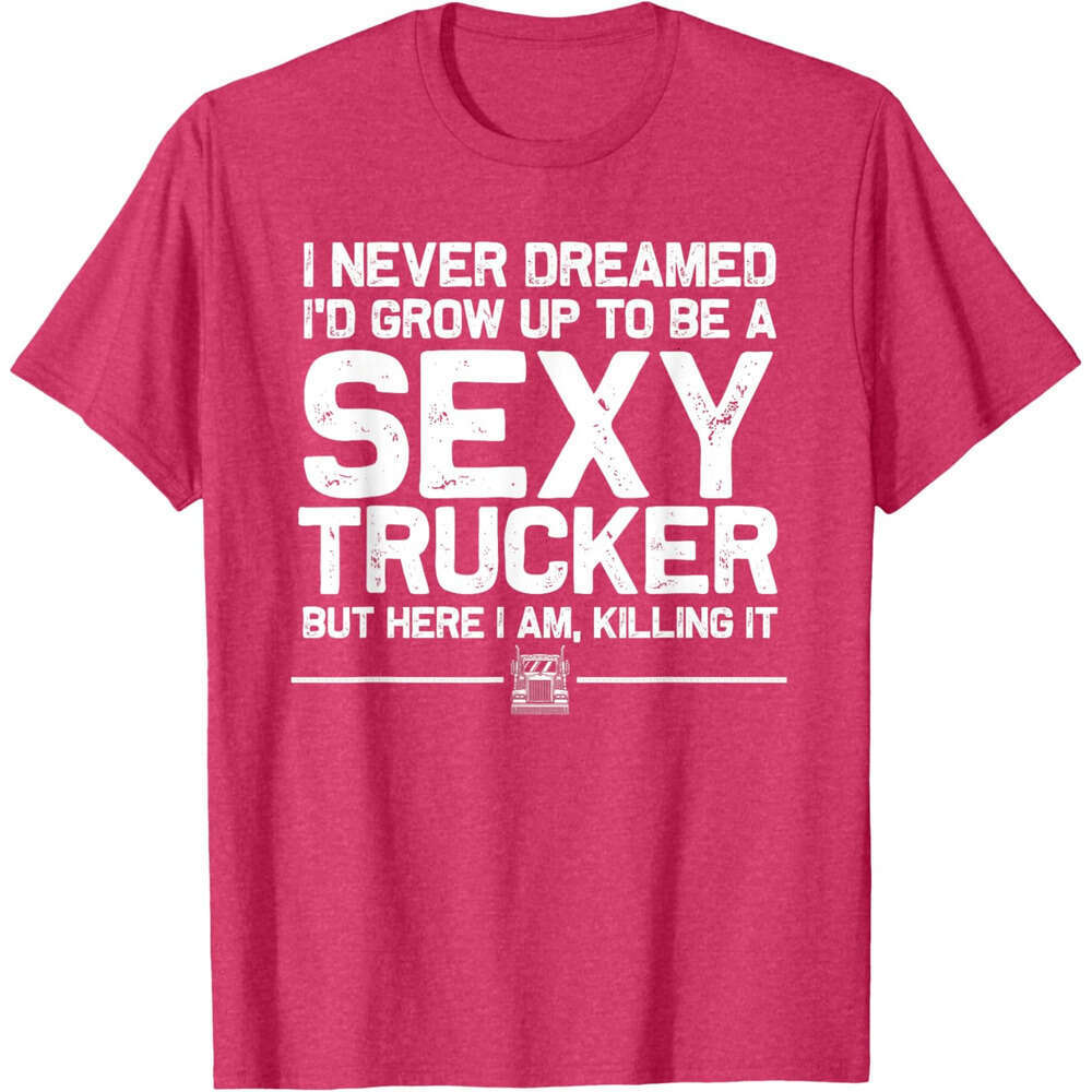 25ss T shirt Mens Funny Truck Driver Design For Trucker Women Trucking Lover T-Shirt shirts tshirt graphic tee Casual tops summer clothes Short sleeve