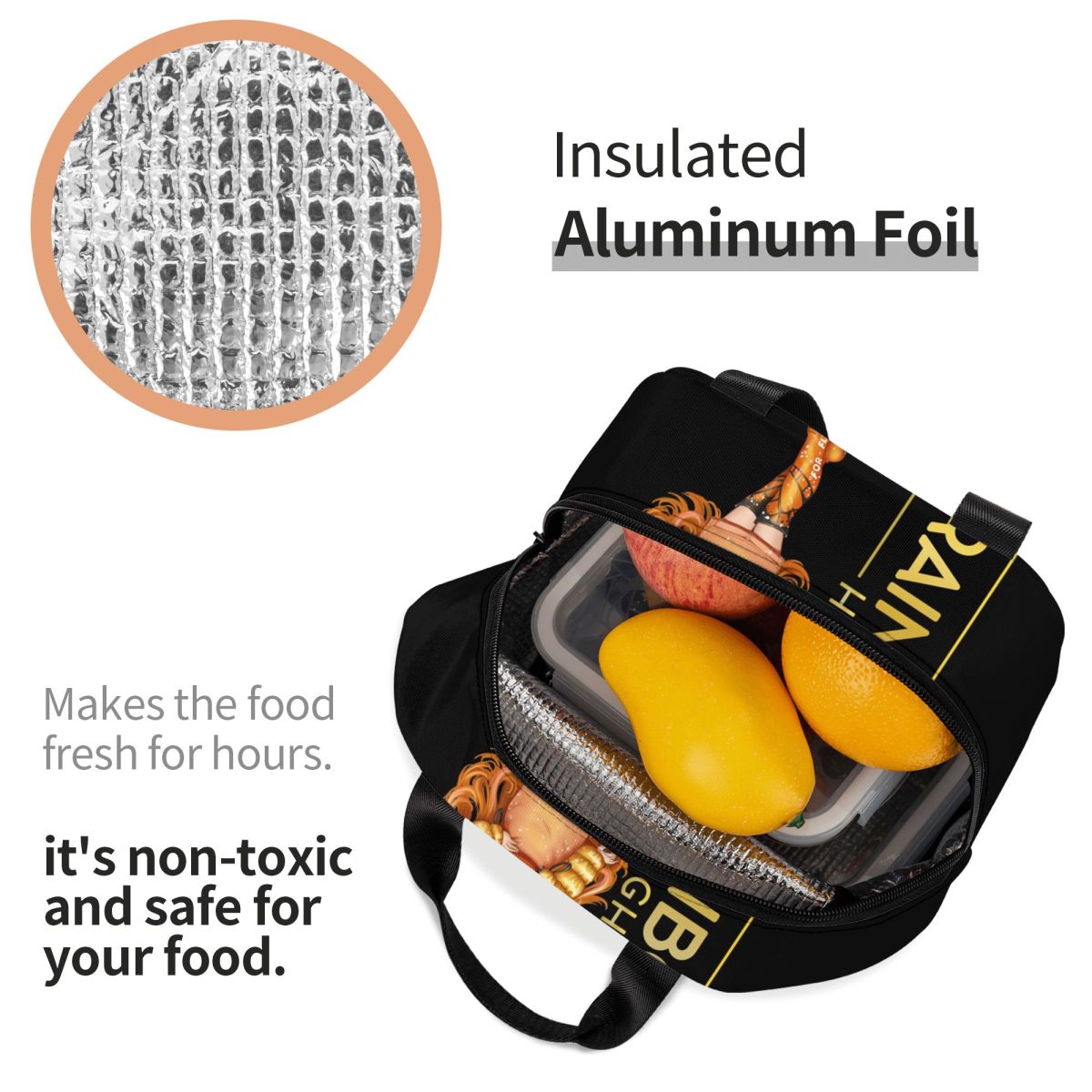 Rainbow High Poppy Rowan Portable Lunch Boxes Women Waterproof Japanese Cartoon Anime Thermal Cooler Food Insulated Lunch Bag