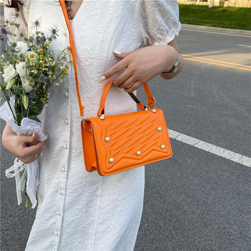 TRAVEASY Casual Square Pear Shoulder Bags for Women Korean Version Fashion Female Crossbody Bag Thread Hasp Sac A Main Femme