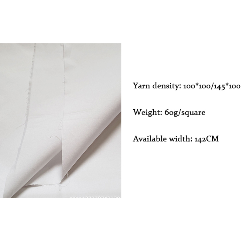 Clothing fabrics factory direct supply 100S combed long-staple cotton cotton high-count high density poplin woven fabric digital printing fabrics