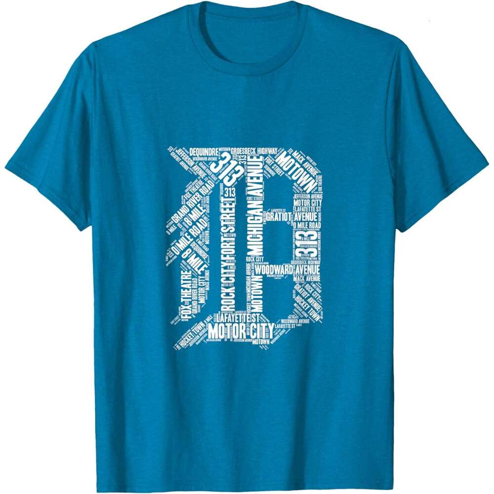 25ss T shirt Mens Detroit T Shirt Graphic D T-Shirt shirts tshirt graphic tee Casual tops summer clothes Short sleeve Free shipping
