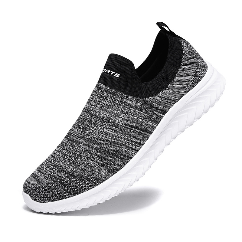 men sneakers light fashion casual shoes slip-on comfortable women pink couple shoes large size gray without lace