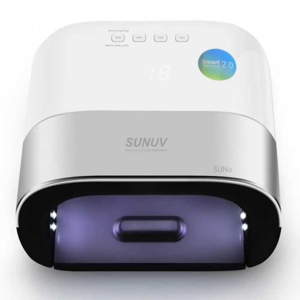SUNUV SUN3 Nail Dryer Smart 2.0 48W UV LED Lamp Nail with Smart Timer Memory Invisible Digital Timer Display Nail Drying Machine Y240801