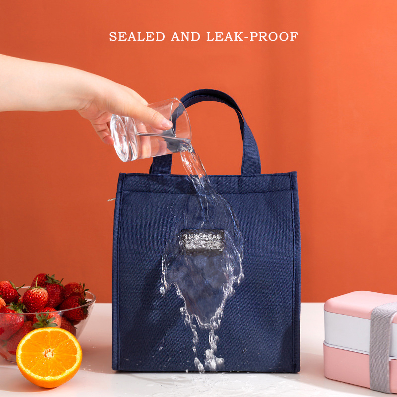 DHwanglijia Portable Oxford Bags Fresh Cooler Pouch For Office Students Convenient designer bag Lunch Box Tote Couples Blue Pink Food Container Bag