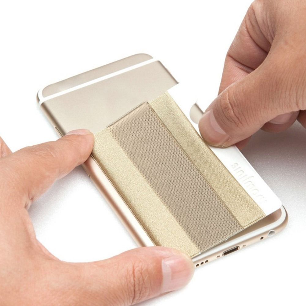 2Pcs Fashion Wallet Case Pocket Phone Back Card Holder Business Credit Pocket ID Card Holder Phone Pouch