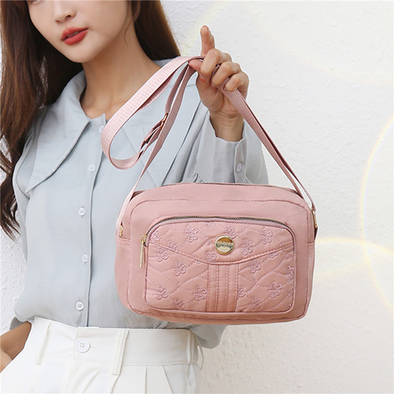 Brand Elegant Small Women's Shoulder bag Nylon Female CrossBody Bag Tote Girl Purse Phone Bag Daily Ladies Messenger Bag