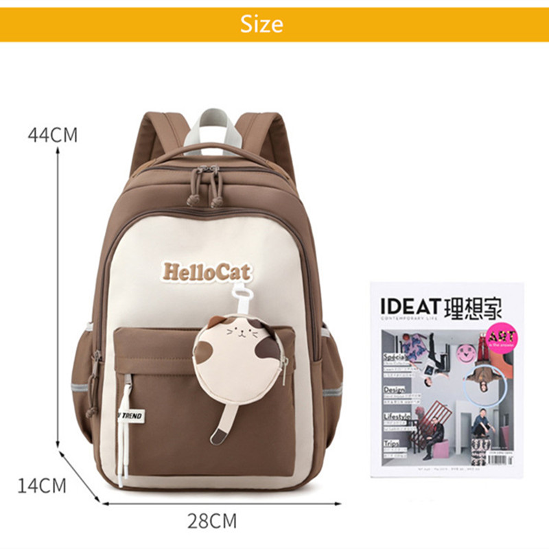 Fengdong cute school bag korean style kawaii school backpack girl bag elementary school bags for girls primary students gift