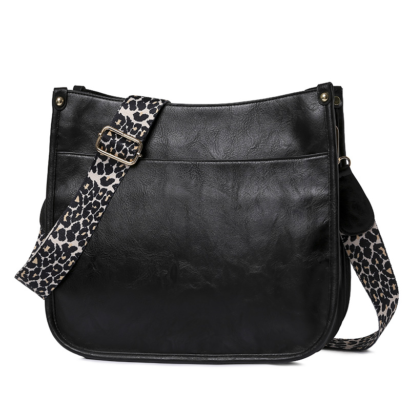 Women Faux Leather Handbags Leopard strap Messenger bag Female Fashion Cow Print Bag Cute Candy Color Small Purse for girls