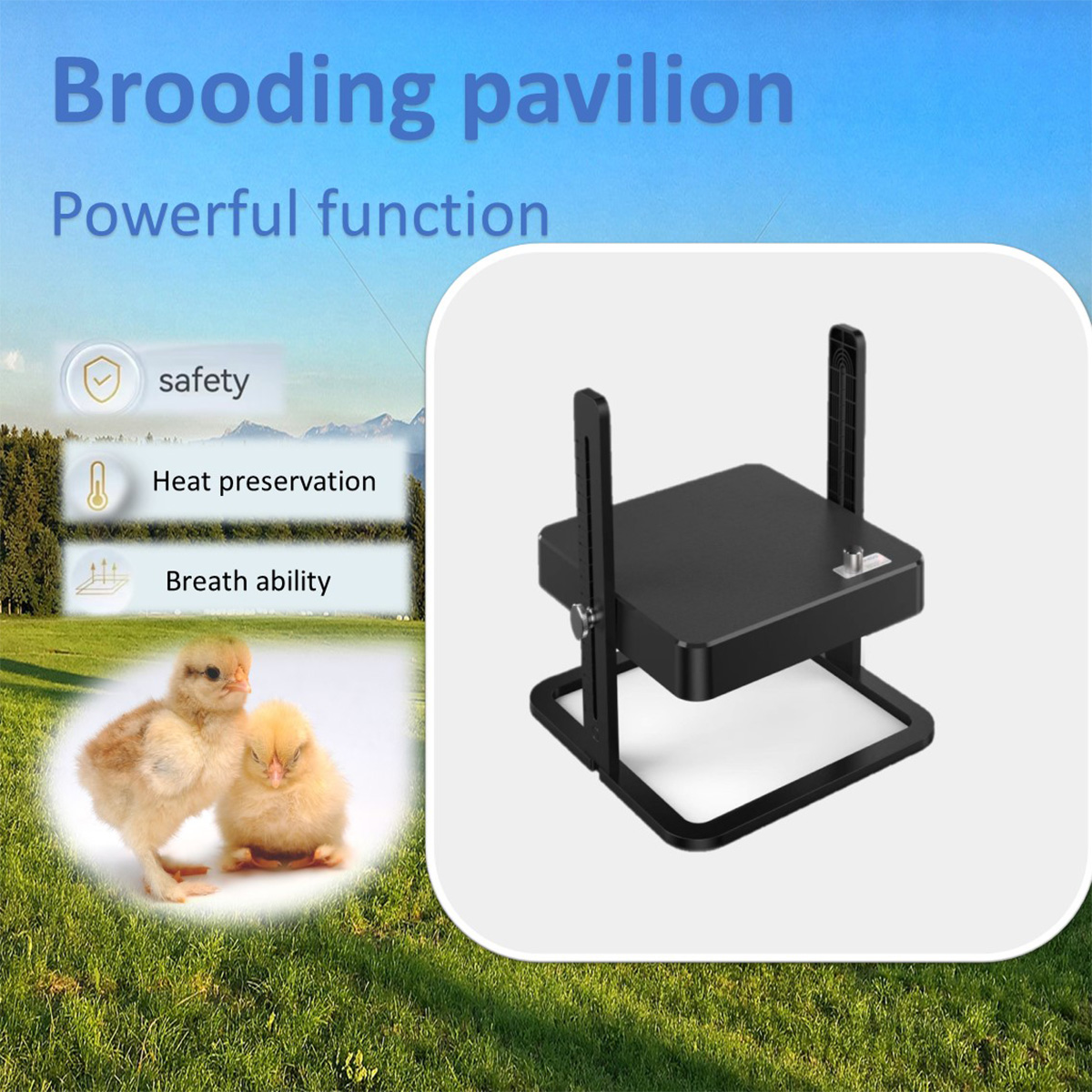 Nursery Pavilion, Nursery Nursery Heater, Continuous Temperature Control, Constant Temperature Heating, Free Adjustment of Height and Angle