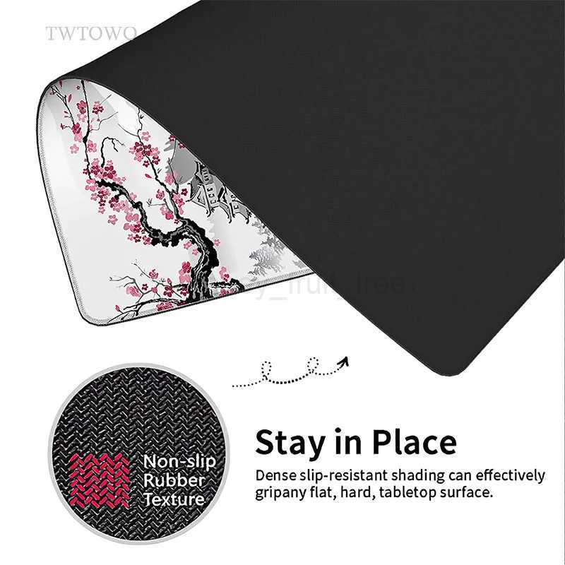 Sakura Japanese Cherry Blossom Mouse Pad Gaming XL Home New HD Mousepad XXL keyboard pad Non-Slip Office Carpet Laptop Mice Pad M240802