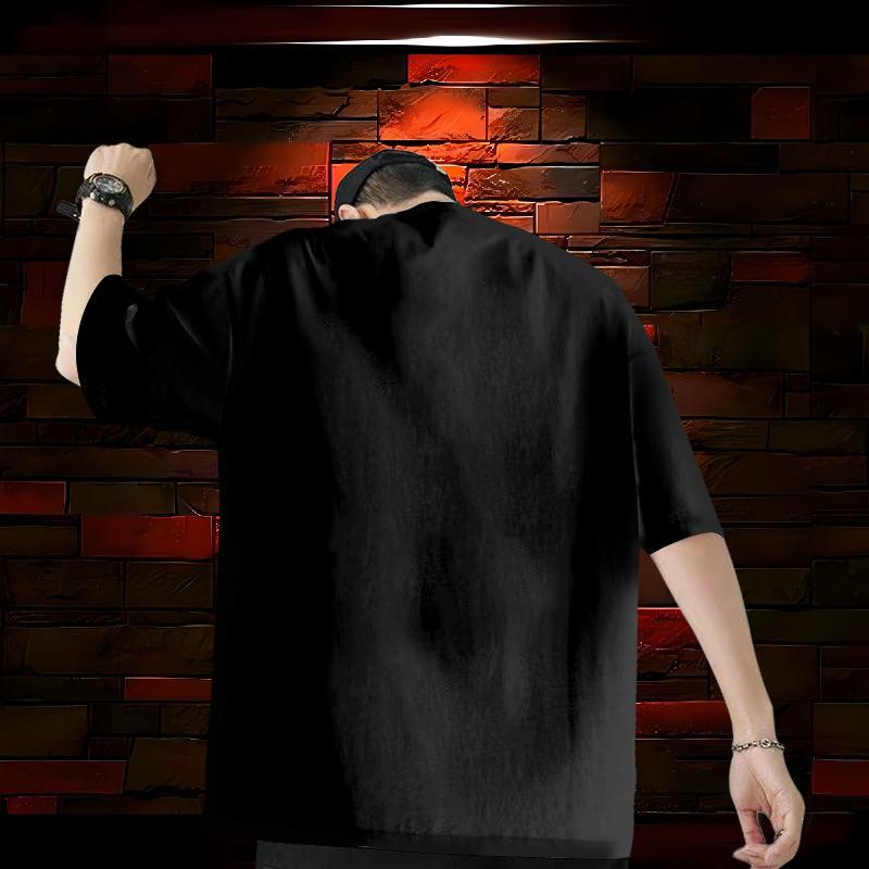 DIY Customized T-Shirts 230g Pure Cotton tree Summer Casual Top Tees Round Neck Short Sleeve Classic Couples T Shirts Black White