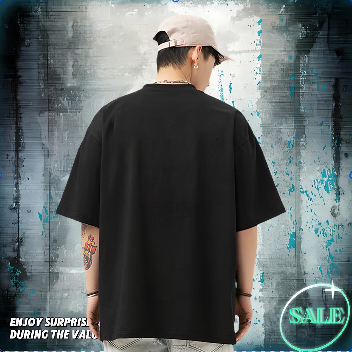 Brand T shirt 230g Cotton sppider web Home Outdoor Top Tees Crew Neck Unisex Tshirt for Man Woman Custom Printing