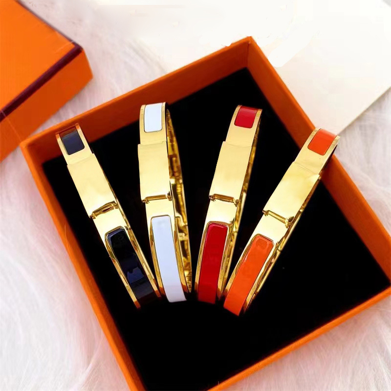 nature jewelry woman designer bracelet gold bangle silver jewlery bijoux de luxe jewelery high quality large letter 8mm 19 colors classic couple bracelet homme gift
