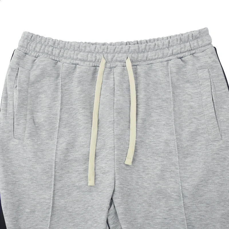 European and American spring and autumn casual pants mens patchwork flared pants sweatpants trousers pants mens slim pants 240802
