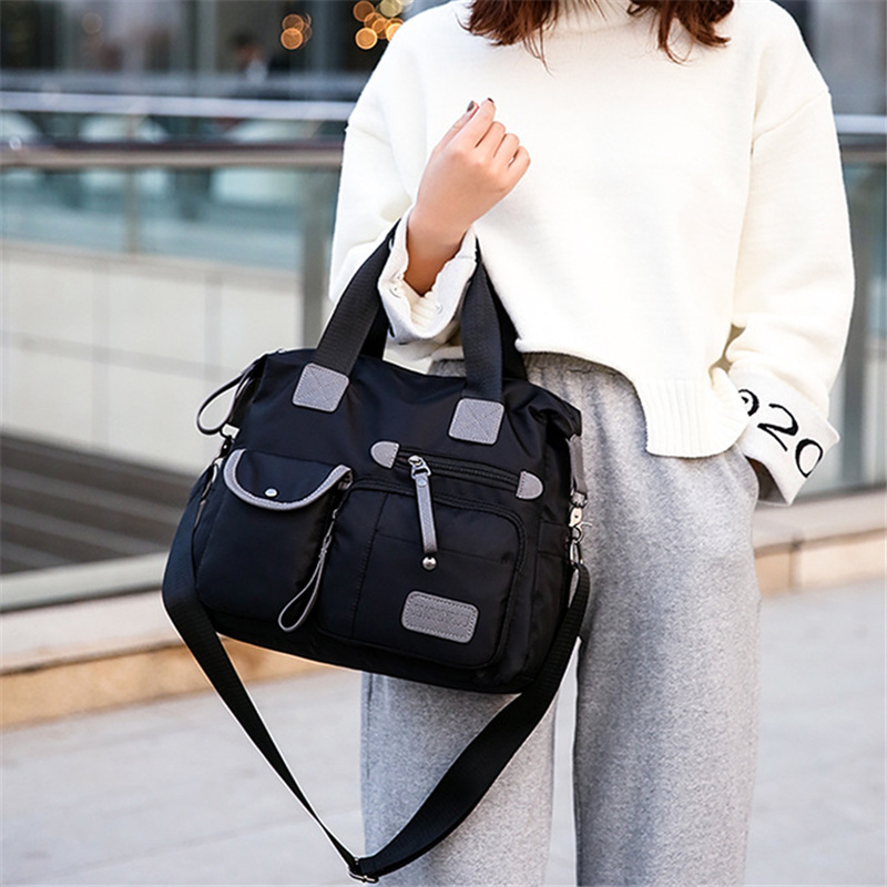2024 Women Shoulder Bag Nylon Handbags Waterproof Crossbody Bag Large Capacity Multifunctional Tote Travel Messenger