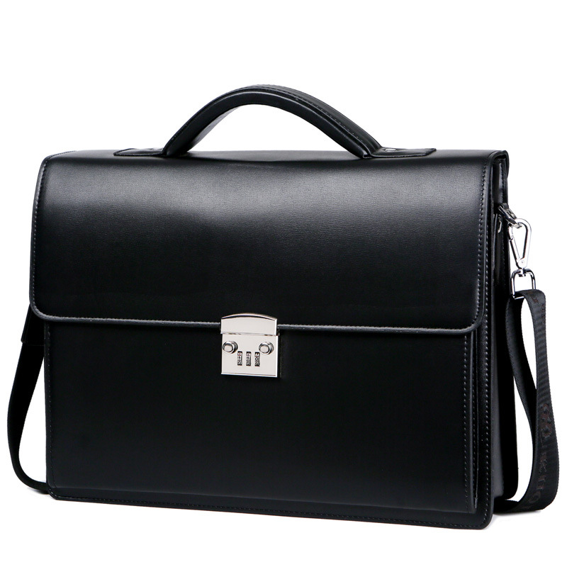New Male Password Lock Briefcase Diagonal Package PU Leather Laptop Business Bag Men Shoulder Messenger Luxury Handbags
