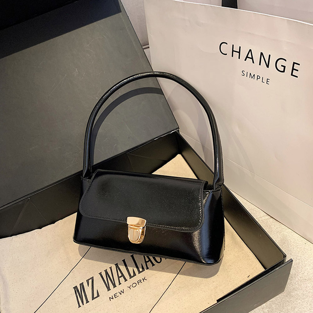 PU Leather Hobo Bag 2023 Designer Luxury Armpit Bags Women French Shiny Shoulder Bag Fashion Small Tote Bags Summer Trend Purses - view 7