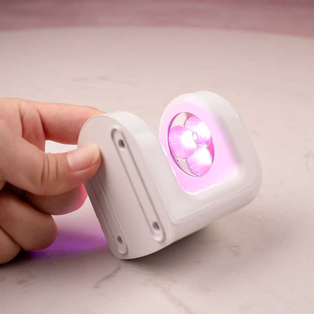 Rechargeable FlashCureLED Lamp 9w Portable Mini UV 365nm 405nm Cordless Nail Red Light Lightweight with USB Cable PortCL240731