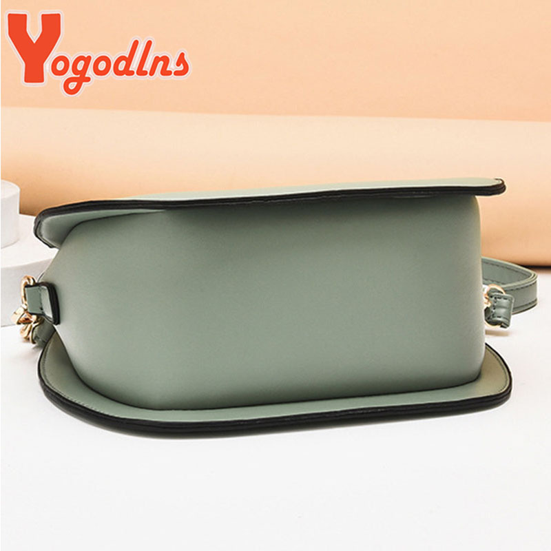 Yogodlns Women Shoulder Messenger Bags PU Leather Fashion Designer Adjustable Strap Crossbody Handbags with Cat Pendant Purse