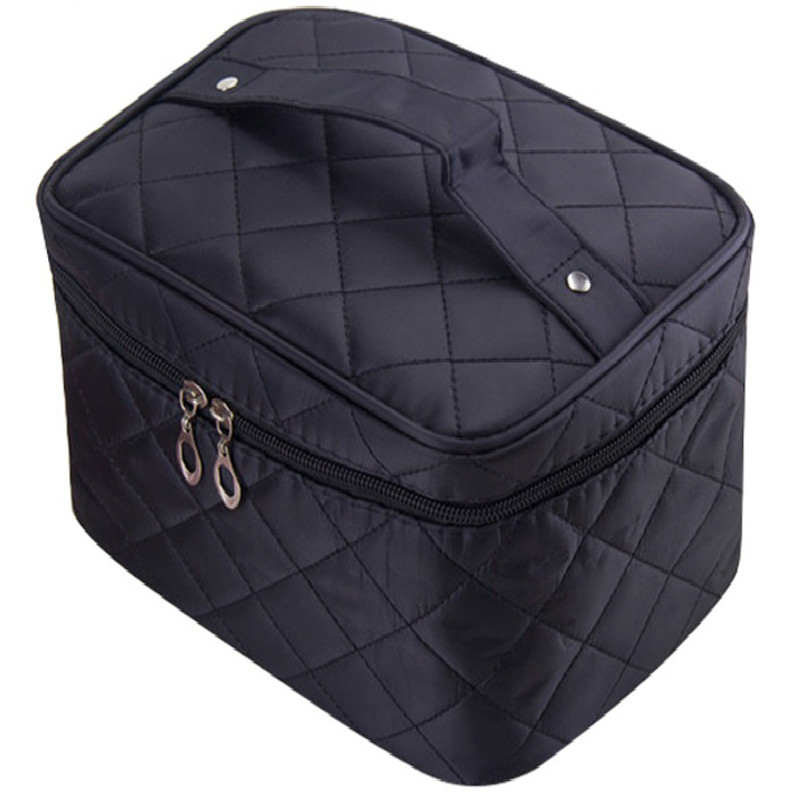 Box Female Quilted Professional Cosmetic Women's Large Capacity Storage Handbag Travel Toiletry Makeup Bag New
