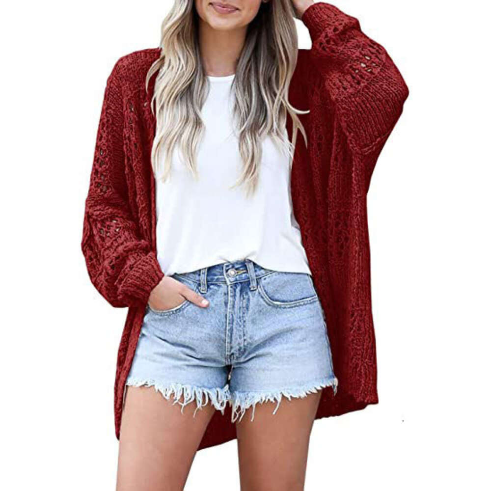 Fashion cardigan loose jacket crochet large cardigan knitted sweater