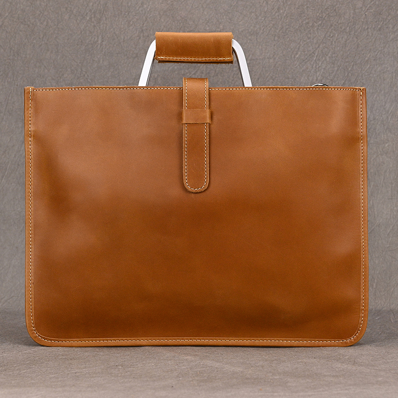 Free Shipping Vintage Style Handbags For Men2025 Designer Slim Briefcase Shoulder Bag Genuine Leather Men's Working Tote Designer Bag Luxury Bag 