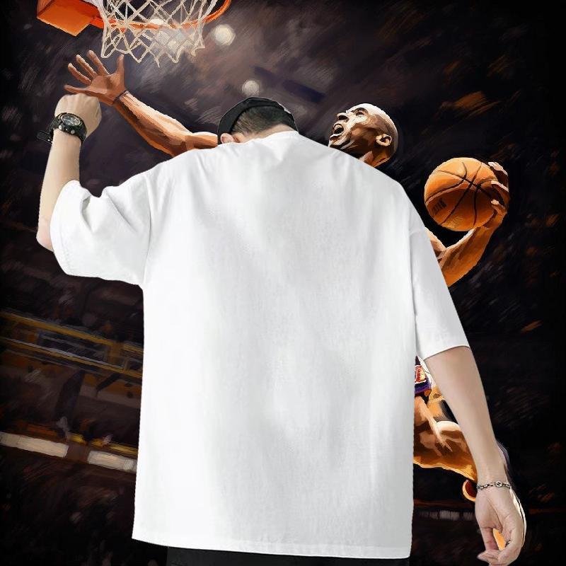 2024 New Man T Shirts 100% Cotton 230g tree Outdoor Polos O Neck Short Sleeves Cool Design Tshirts Oversized 3XL 4XL