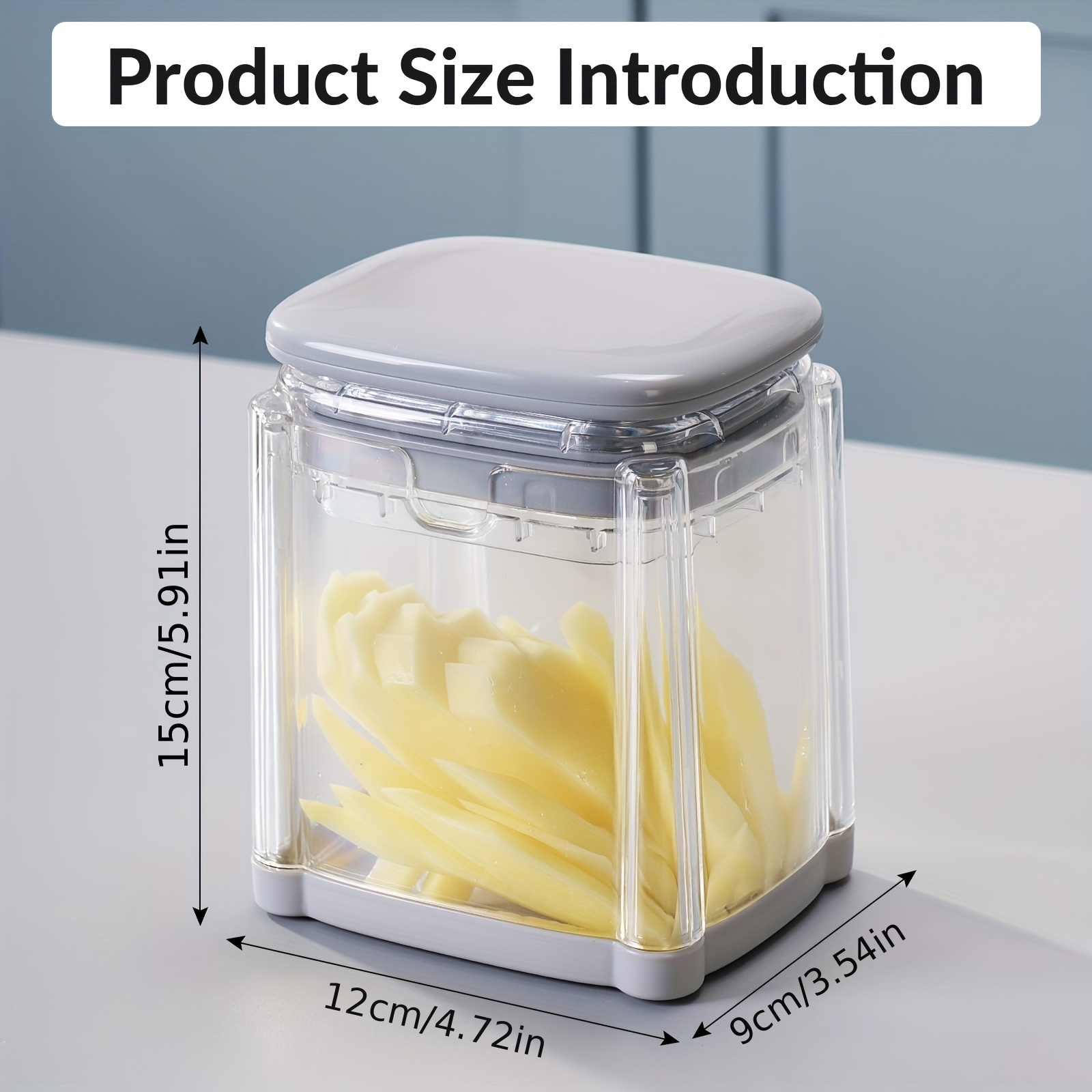 French fries four in one food cutting box, French fries are cut into potato chunks