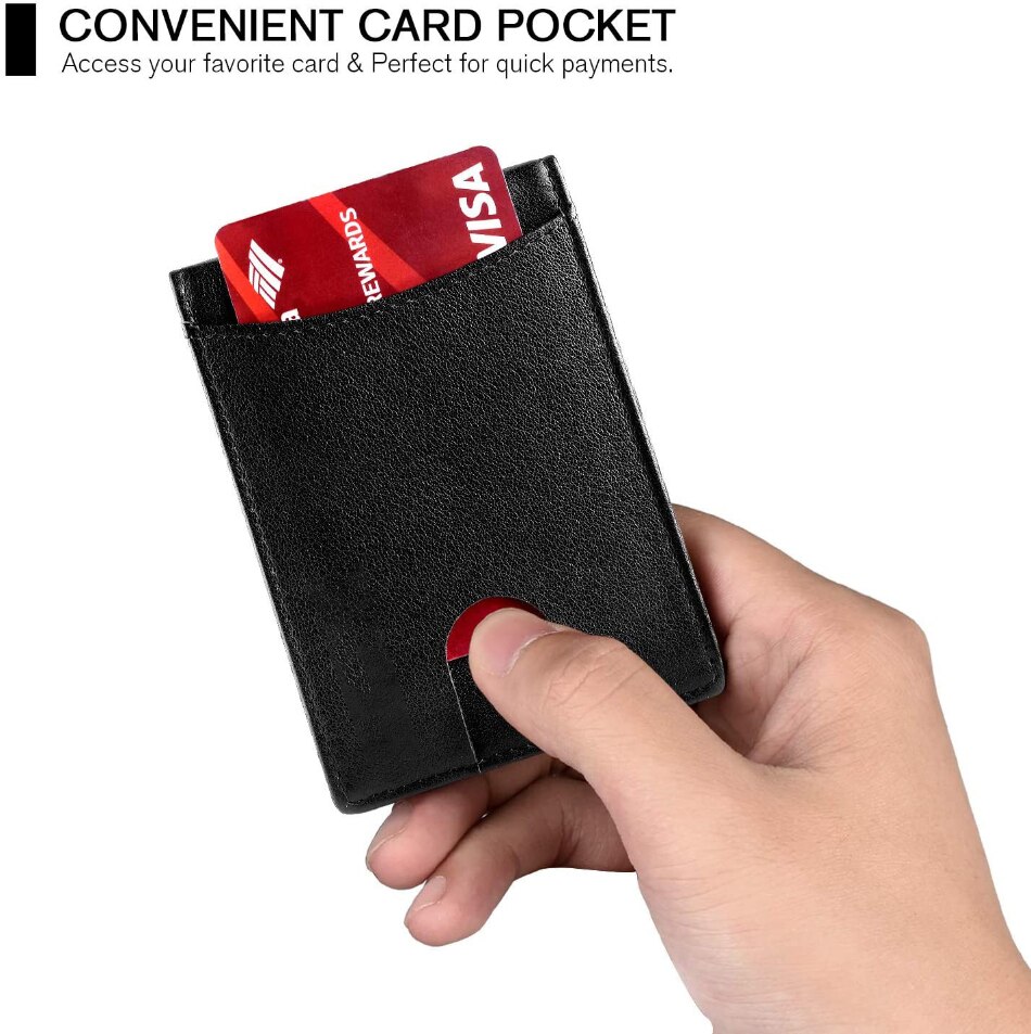 Men Wallets Man Card Holder Money Bag Rfid Carbon Fiber Mini Wallet Male Small Short Purse Black Walet Billfold Vallet Suitable for daily wear and wor