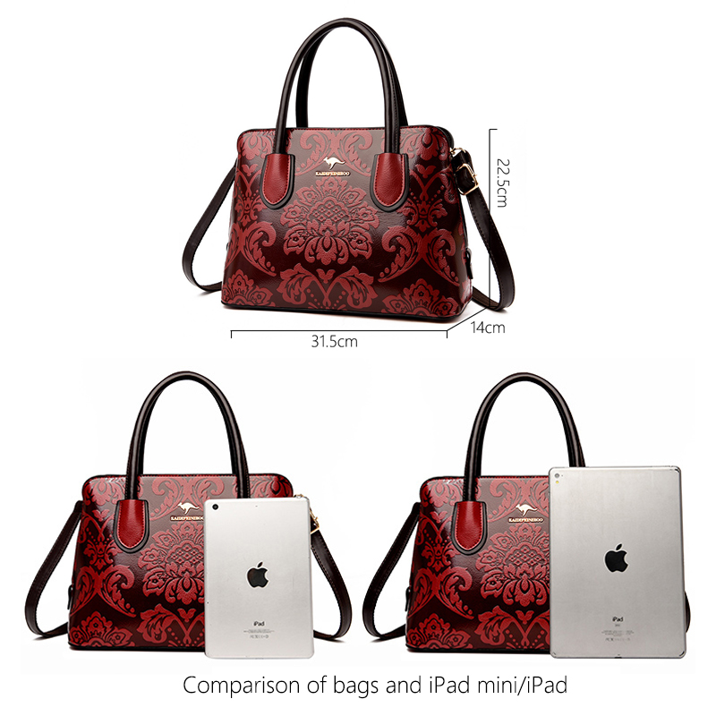 2021 Flower Pattern Luxury Designer Handbags Purses Ladies Shoulder Crossbody Messenger Bag Women Large Capacity Tote Sac A Main