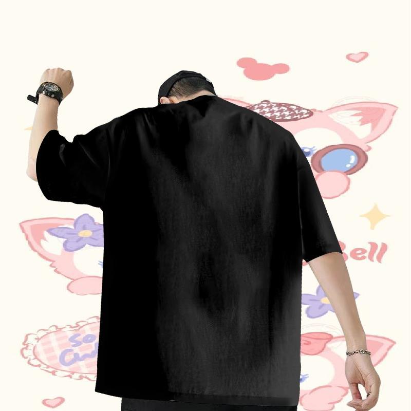 New T Shirts Men 230g Cotton halloween Home Outdoor Polos Breathable Soft Cool Tshirt for Man Woman Black White