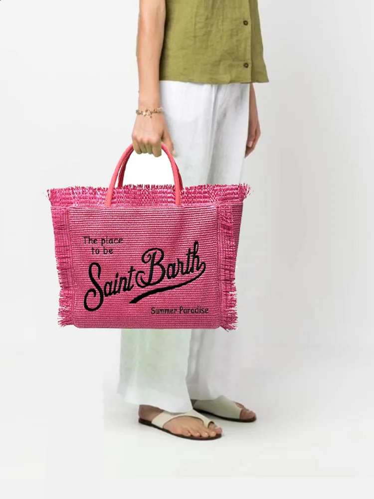 womens highcapacity leisure travel rope cushion handmade Tassel handbag 240802