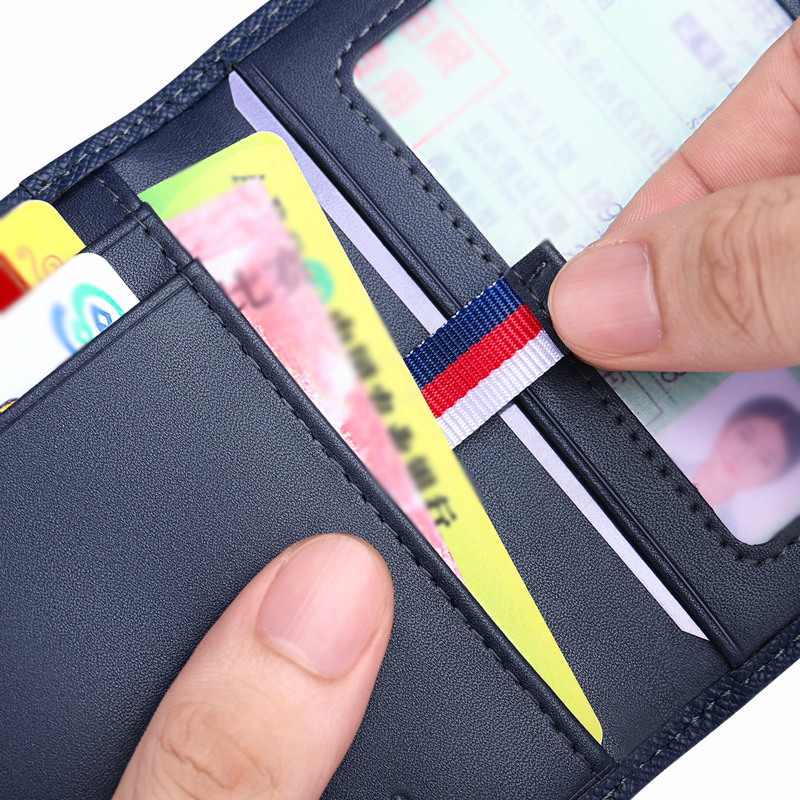 Men Small wallet men Mini purse Genuine Leather Soft Slim Card Holder Cowskin Thin luxury wallet men short luxury brand gift