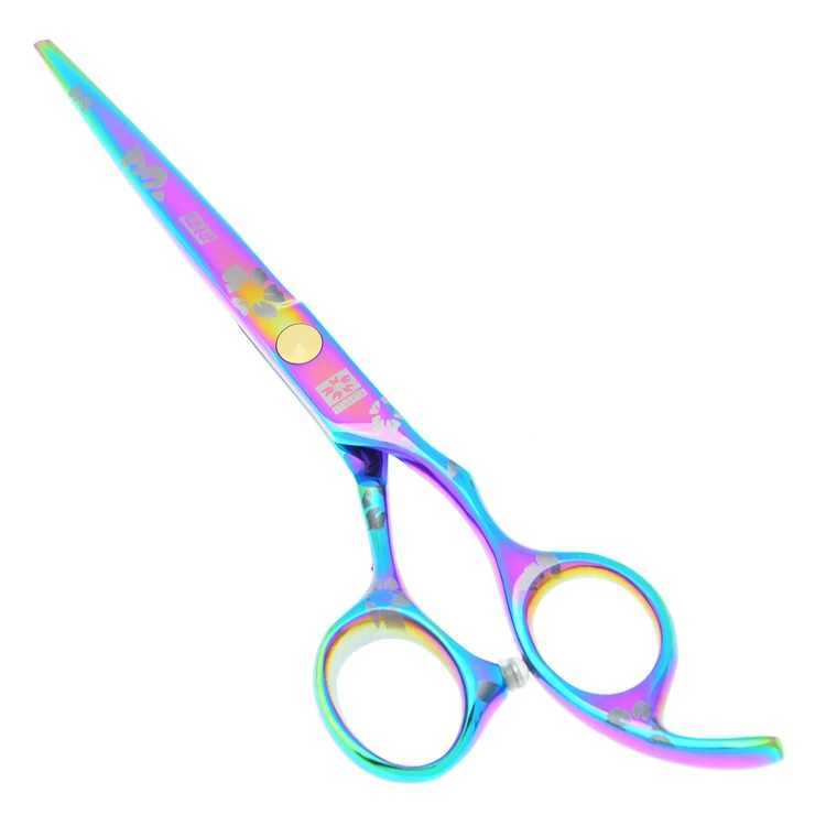 New Arrival 6.0 5.5 color cherry blossom hair clipper suitable for hairdressers Japanese steel hairdressers salons and thin shears A0171H Z241213