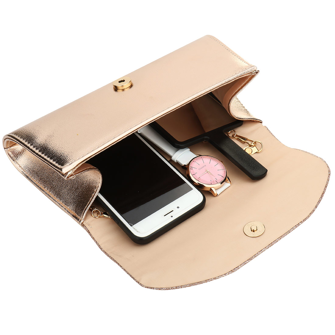 2021 Champagne Wedding Clutch Female Evening Bags Sac Main Femme Gold Silver Large Capacity Luxury Florl Rhinestone Clutches