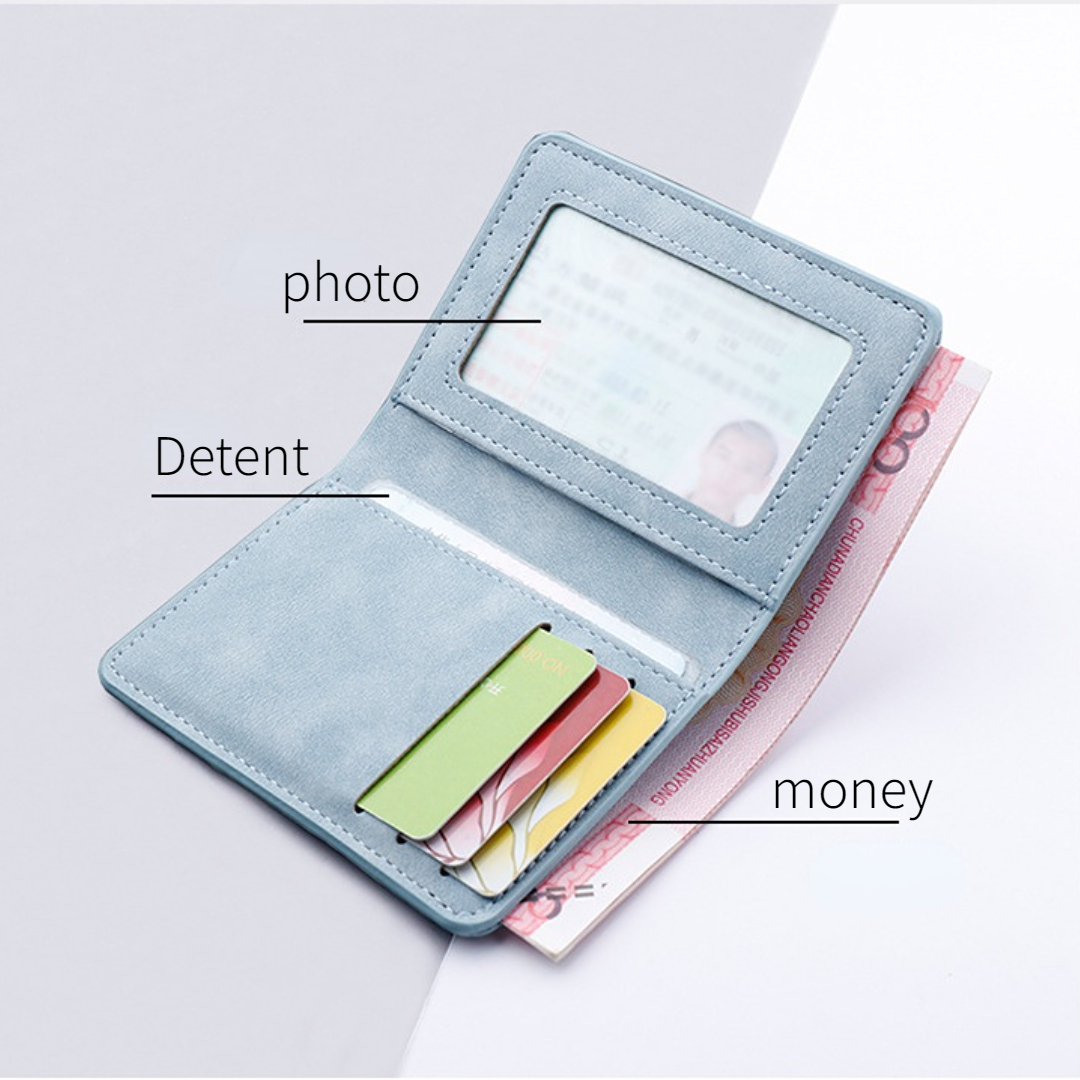 Men/Women Fashion Wallet ID/credit Card Holder Wallet for Men Multi-Card BagHolder Two Fold Small Wallet Black/gray Coin Purse