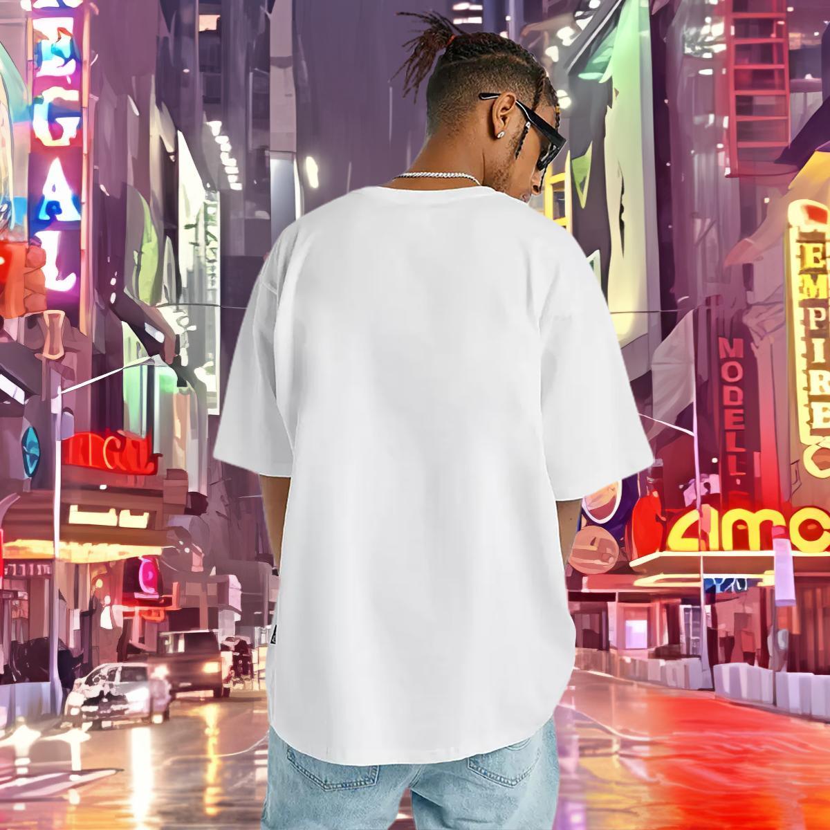 2024 DIY Men Tshirts mushroom High Street Hip Hop 100% Cotton 230g Wear Pure Cotton Cool T-Shirts Floral Print