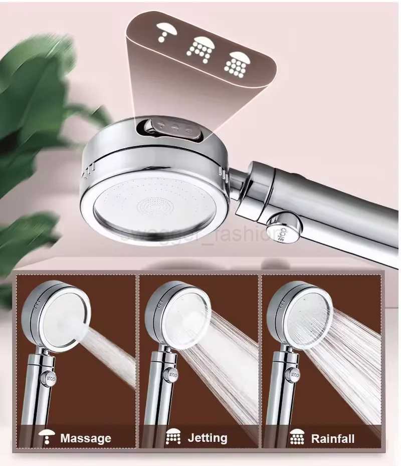 Shower Head Water Saving Flow 360 Degrees Rotating With ABS Rain High Pressure spray Nozzle Bathroom AccessoriesXJ240802