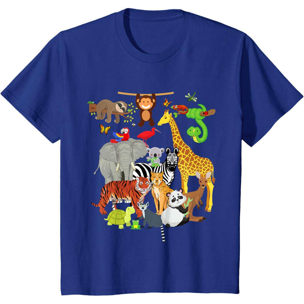 T shirt Mens Wildlife Birthday Party Zoo Day 26 Animals T-Shirt shirts tshirt graphic tee Casual tops summer clothes Short sleeve Free shipping