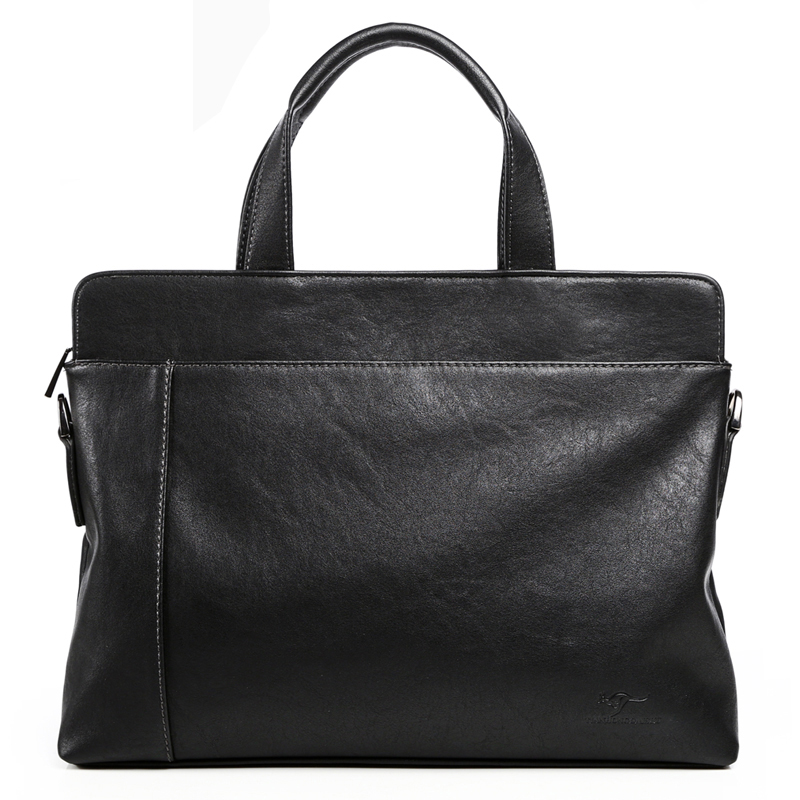 Kangaroo Luxury Brand Men Casual Briefcase Business Shoulder Bag Leather Messenger Bag Male Laptop Handbag Bag Men's Travel Bags