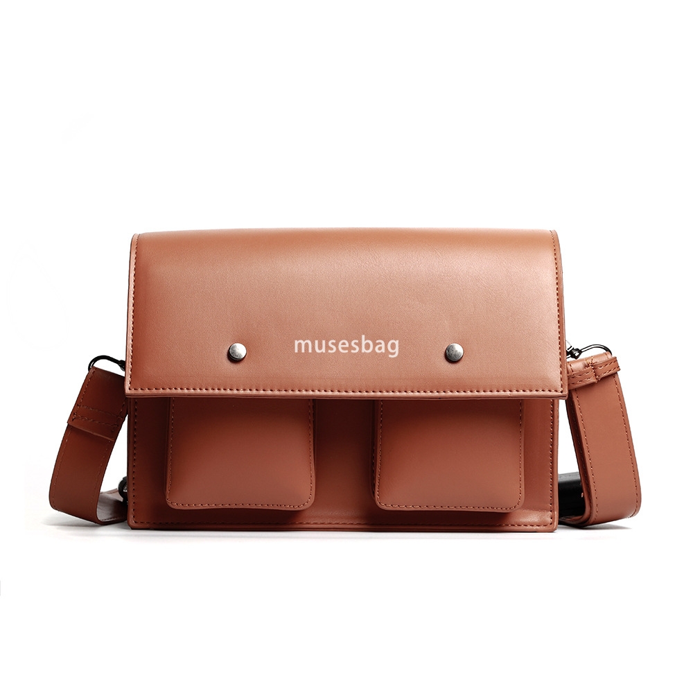 New high-end small square bag trendy brand retro fashion men's crossbody bag postman bag shoulder bag wholesale
