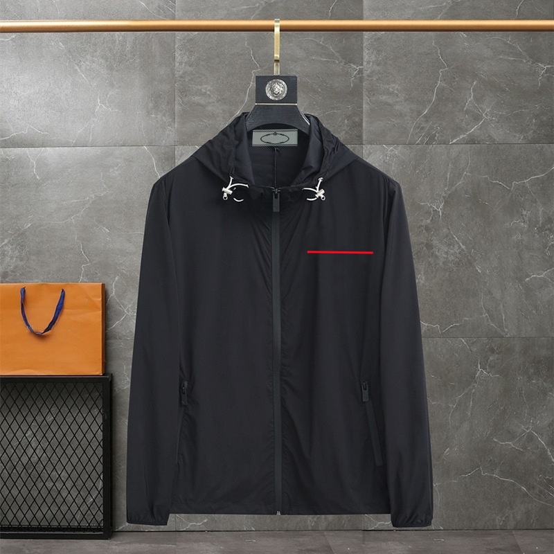 2024 Men's Jackets hoodies windbreaker Coats classical Men Women zipper long sleeve Thin Casual Jacket couple Windproof sunscreen Hip Hop Sweatshirts Hooded