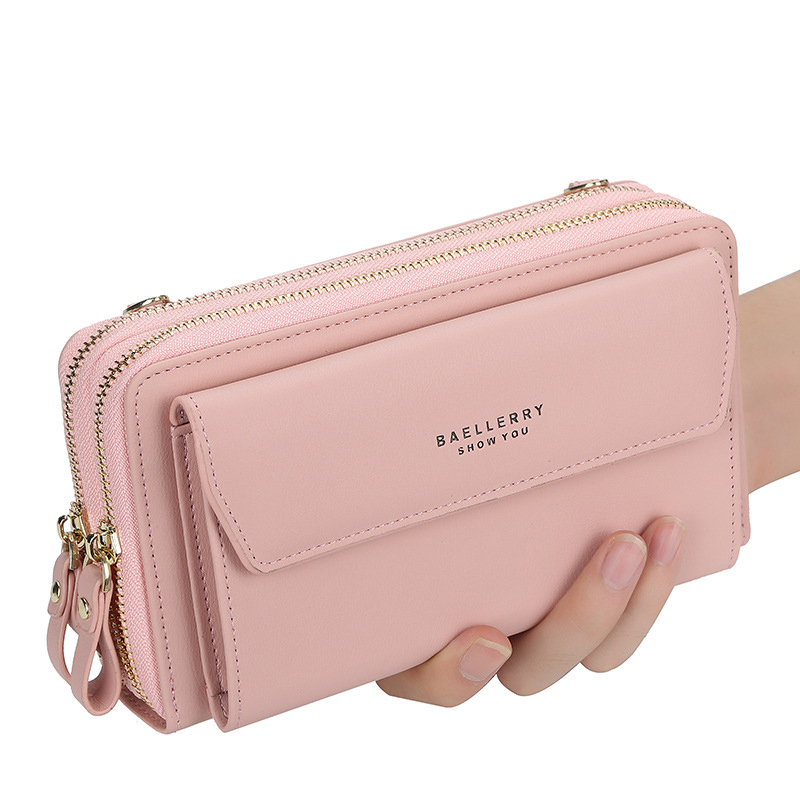 New Women Handbags Pu Leather Shoulder Bags Female Double Layer Large Capacity Crossbody Bags Lady Card Holders Portable Handbag