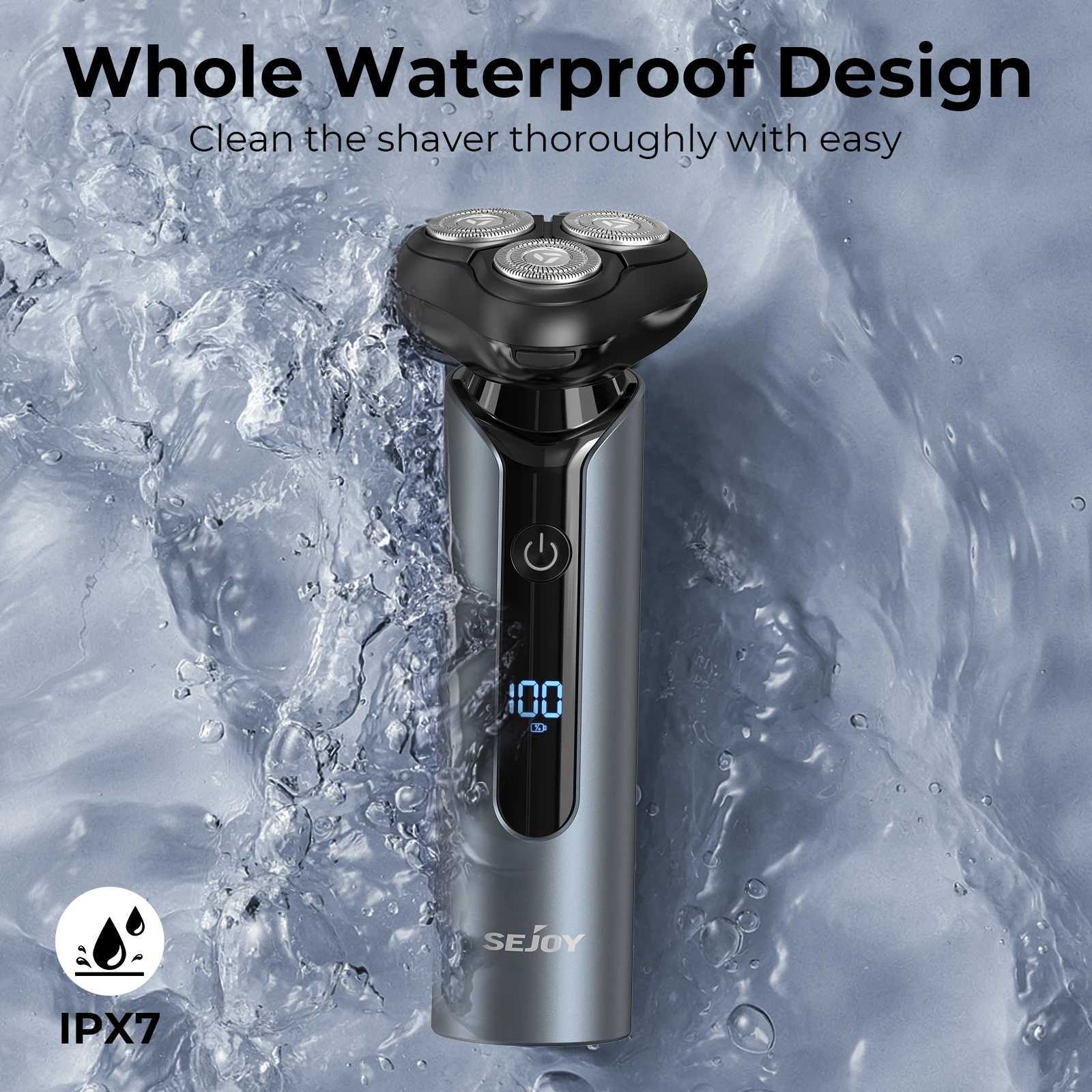 SEJOY portable cleaning shaver mens USB electric shaver electric shaver electric shaver charging waterproof shaver W240802uu67