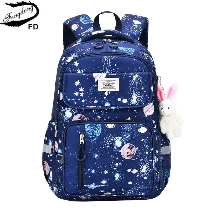 Fengdong elementary school girl bag children Cute book bag school backpack for girls 6-12 years student large capacity backpack