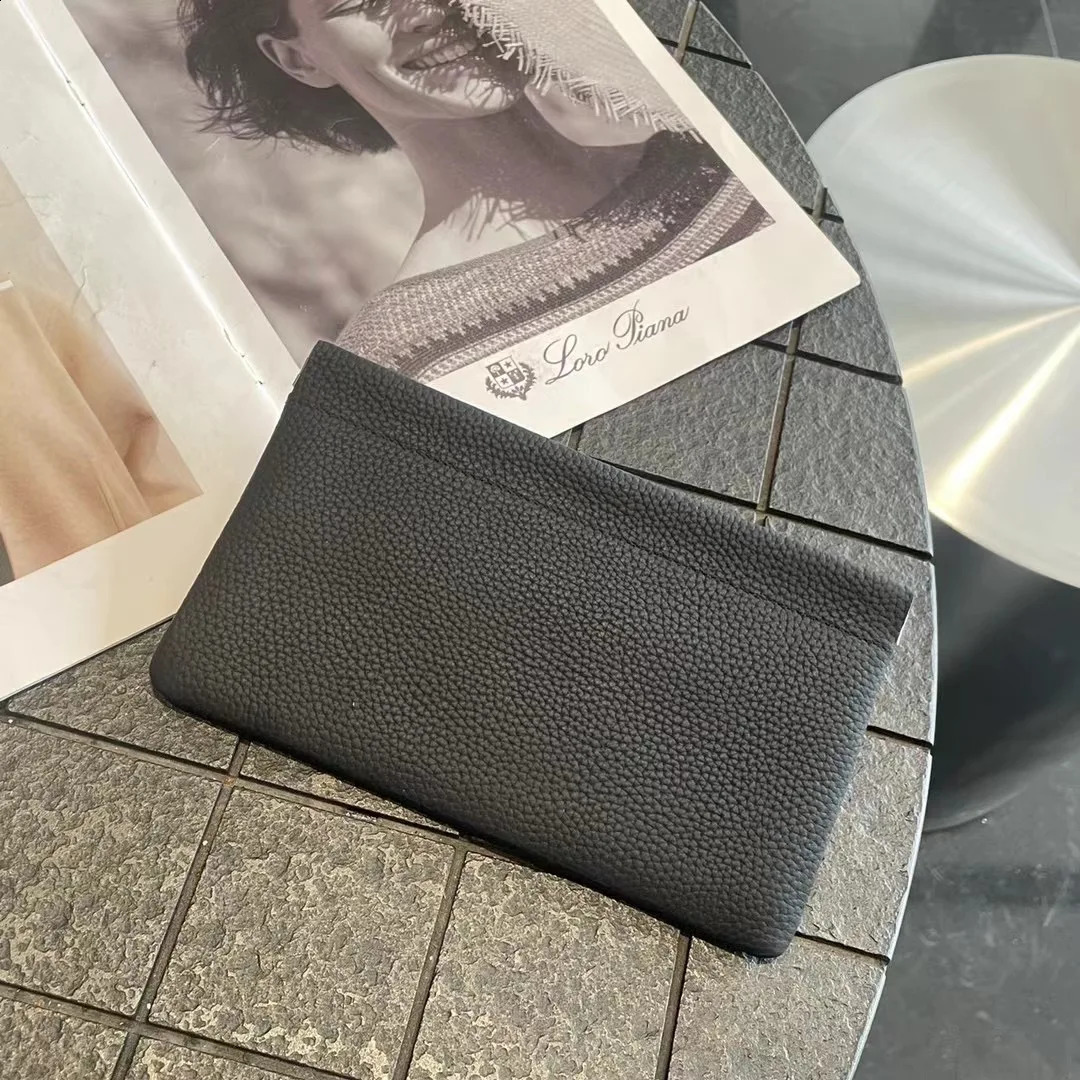 Free Customized Letters Genuine Leather Ladies Clip Clutch Bag Multifunctional Organizer Wallet Womens Purse Phone Bag 240802